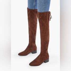 Justfab Hannah over the knee brown boots  8.5